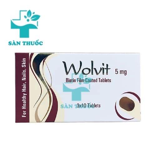 Wolvit 5mg - Thuốc điều trị thiếu hụt Biotin hiệu quả